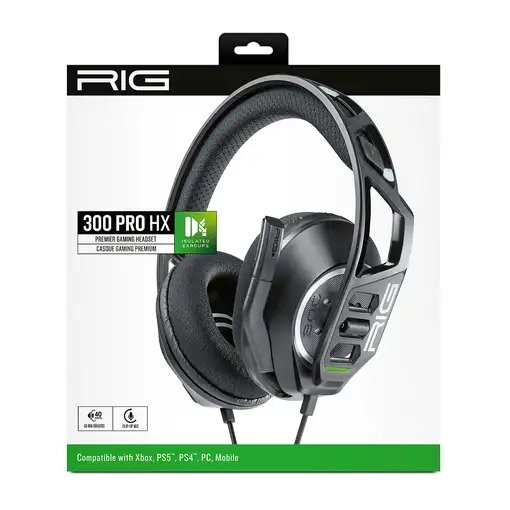 NACON RIG 300 PRO HX Auriculares Alámbrico Diadema Juego Negro