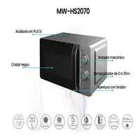 Microondas Infiniton MW-HS2070, 20 l, 700 W, Defrost, Plata