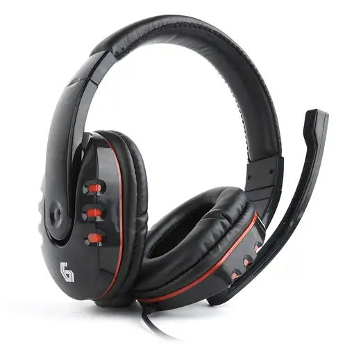 Gembird GHS-402 auricular y casco Auriculares Alámbrico Diadema Juego Negro
