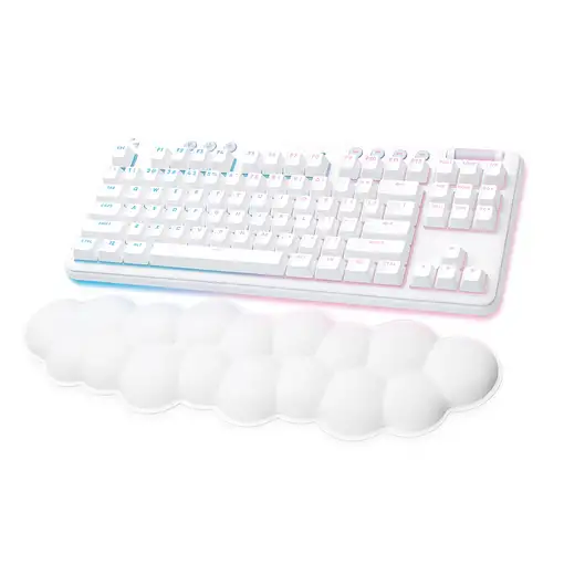 Logitech G 920-010454 teclado Juego RF Wireless + Bluetooth QWERTY Español Blanco