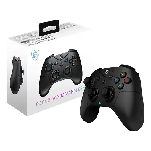 MSI FORCE GC300 WIRELESS Negro USB 2.0 Gamepad Analógico PC