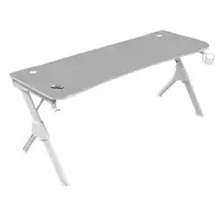 Mars Gaming MGDXL, Mesa Gaming Ergonómica, Soporte Auriculares y Bebida, Escritori