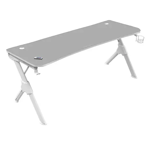 Mars Gaming MGDXL, Mesa Gaming Ergonómica, Soporte Auriculares y Bebida, Escritori