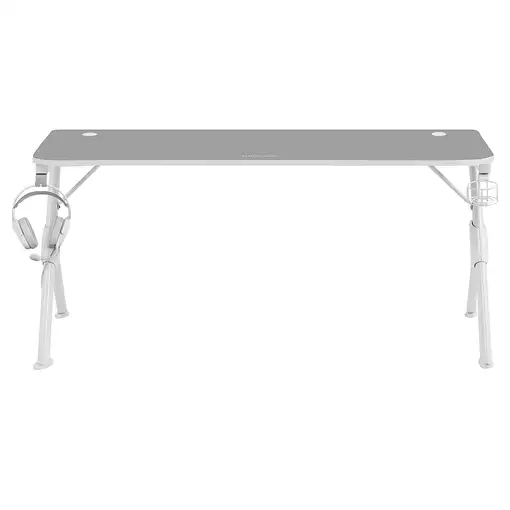 Mars Gaming MGDXL, Mesa Gaming Ergonómica, Soporte Auriculares y Bebida, Escritori