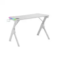 Mars Gaming MGDRGB, Mesa Ergonómica Gaming RGB, Soporte Auriculares y Bebida, Escr