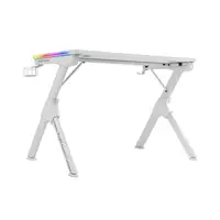 Mars Gaming MGDRGB, Mesa Ergonómica Gaming RGB, Soporte Auriculares y Bebida, Escr
