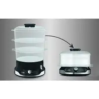 Tefal Ultracompact VC2048 vaporizador 3 cesta(s) Independiente 800 W Negro