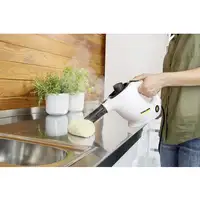 Kärcher SC 1 Limpiador a vapor de cilindro 1200 W Negro, Blanco