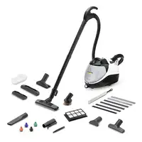 Kärcher SV 7 Limpiador a vapor de cilindro 0,5 L 2200 W Negro, Gris, Blanco