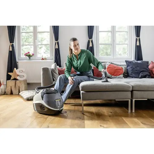 Kärcher SV 7 Limpiador a vapor de cilindro 0,5 L 2200 W Negro, Gris, Blanco