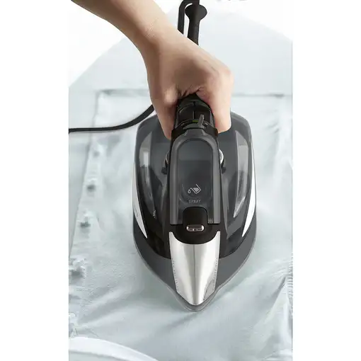 Rowenta DW7025 Plancha a vapor Suela Microsteam 400 HD Láser 2700 W Negro, Gris