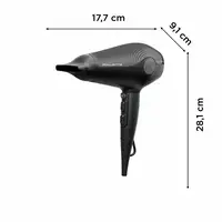 Rowenta Ultra Silence CV6430 secador 1800 W Negro