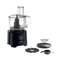 Moulinex FP2428 robot de cocina 800 W 2,4 L Negro, Transparente
