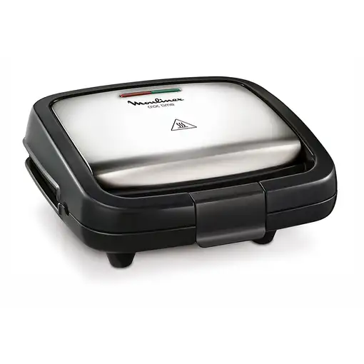 Moulinex SZ192D sandwichera 700 W Negro, Acero inoxidable