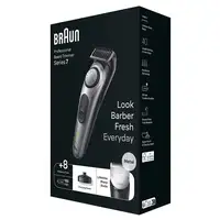 Braun BeardTrimmer 7 BT7420 Batería 40 2 cm Negro, Gris