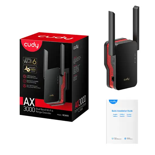 Cudy RE3000 amplificador de señal Wi-fi