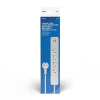 Savio LZ-114 4 salidas AC Tipo E 1,5 m 2 3680 W Blanco