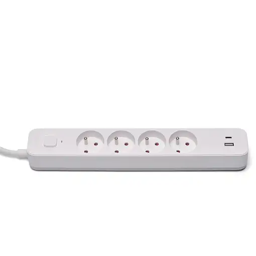 Savio LZ-114 4 salidas AC Tipo E 1,5 m 2 3680 W Blanco