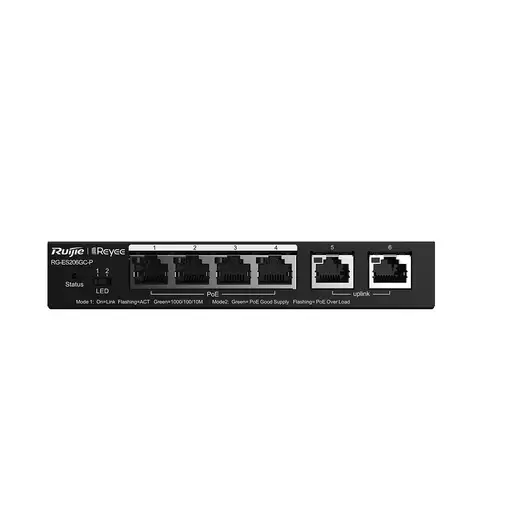 Ruijie Networks RG-ES206GC-P switch Gigabit Ethernet (10/100/1000) Energía sobre E