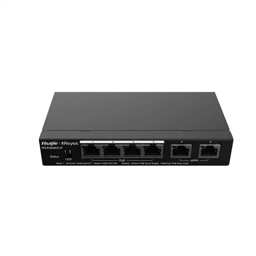 Ruijie Networks RG-ES206GC-P switch Gigabit Ethernet (10/100/1000) Energía sobre E