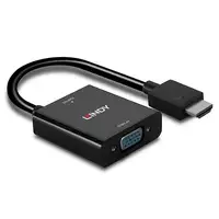 Lindy 38291 adaptador de cable de vídeo 0,1 m HDMI tipo A (Estándar) VGA (D-Sub) N