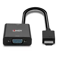 Lindy 38291 adaptador de cable de vídeo 0,1 m HDMI tipo A (Estándar) VGA (D-Sub) N