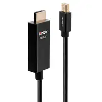 Lindy 40922 adaptador de cable de vídeo 2 m Mini DisplayPort HDMI tipo A (Estándar