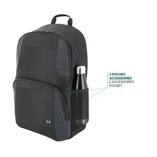 Mobilis The One Basic 43,2 cm (17") Mochila Negro, Marina