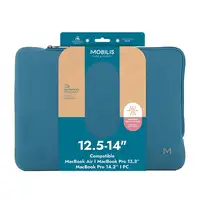 Mobilis 049018 maletines para portátil 35,6 cm (14") Funda Azul, Gris