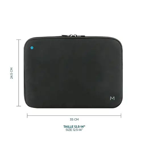 Mobilis 003065 maletines para portátil 35,6 cm (14") Funda Negro