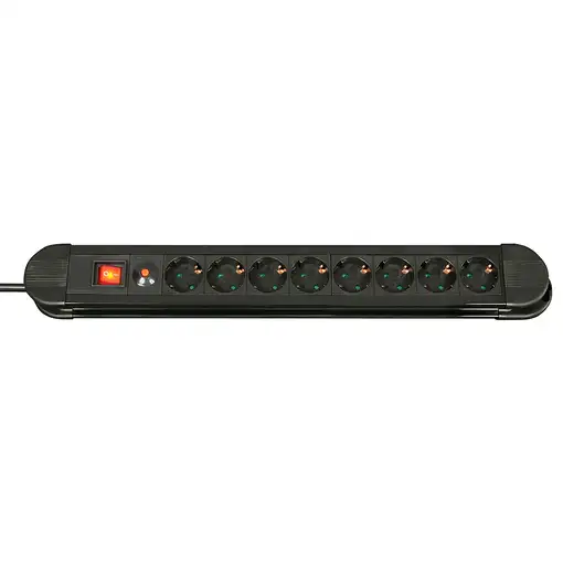 Lindy 73104 base múltiple 8 salidas AC Interior Negro