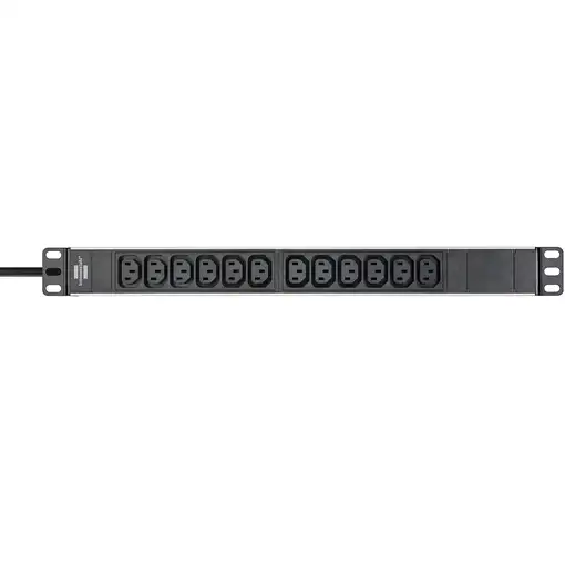 Brennenstuhl 1390007112 base múltiple 2 m 12 salidas AC Interior Negro, Plata