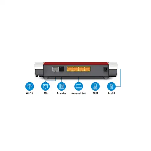 FRITZ!Box 7530 AX router inalámbrico Gigabit Ethernet Doble banda (2,4 GHz / 5 GHz