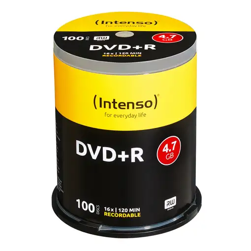 Intenso 4111156 DVD en blanco 4,7 GB DVD+R 100 pieza(s)