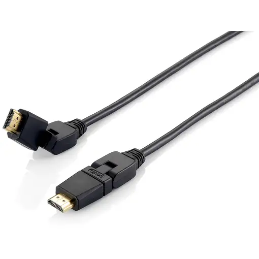Equip 119361 Cable HDMI 2.0 giratorio, 1,0 m, conector giratorio, 4K/60 Hz