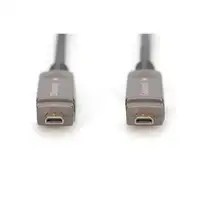 Digitus Cable de fibra óptica híbrido 4K HDMI AOC con 15m conector desmontable