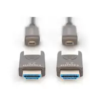 Digitus Cable de fibra óptica híbrido 4K HDMI AOC con 15m conector desmontable
