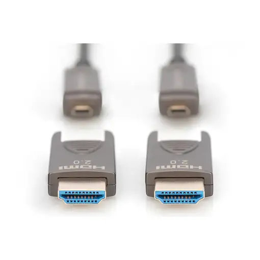 Digitus Cable de fibra óptica híbrido 4K HDMI AOC con 15m conector desmontable