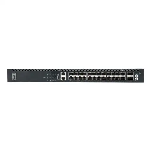 LevelOne XQS-3126 switch Gestionado L3 Negro