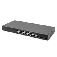Digitus Conmutador de 24 puertos 10/100/1000 + 4SFP+ UPLINK, 19", características