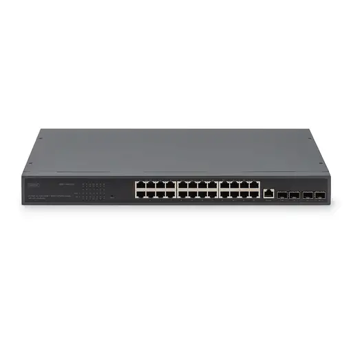 Digitus Conmutador de 24 puertos 10/100/1000 + 4SFP+ UPLINK, 19", características