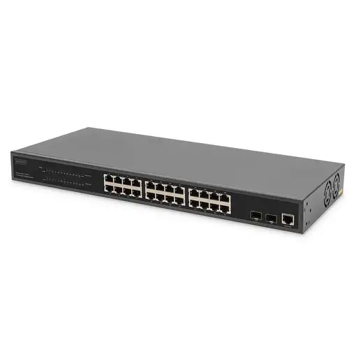 Digitus Conmutador PoE L2 Managed Gigabit Ethernet de 24 puertos