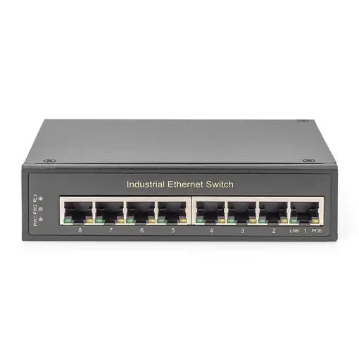 Digitus Conmutador de red Gigabit Ethernet de 8 puertos, industrial, no gestionado