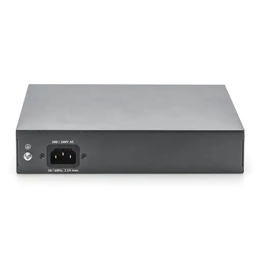 Digitus Conmutador Gigabit de 8 puertos con 6 puertos PoE, 2 RJ45, 2 SFP Uplink, 8
