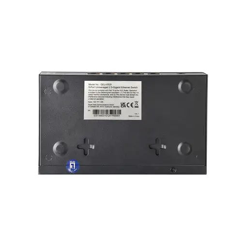 LevelOne GEU-0525 switch No administrado 2.5G Ethernet (100/1000/2500) Negro
