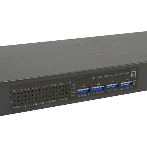 LevelOne FGP-3400W250 switch No administrado Fast Ethernet (10/100) Energía sobre