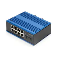Digitus Conmutador PoE Gigabit Ethernet industrial de 8 + 2 puertos