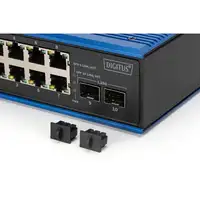 Digitus Conmutador PoE Gigabit Ethernet industrial de 8 + 2 puertos