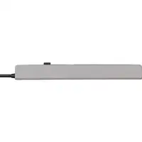 Brennenstuhl 1159780615 base múltiple 1,5 m 5 salidas AC Interior Negro, Gris