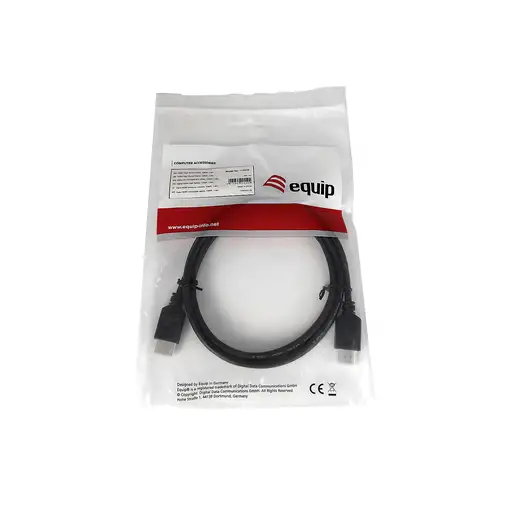 Equip 119310 Cable HDMI de alta velocidad, 1,8 m, 1080P, negro